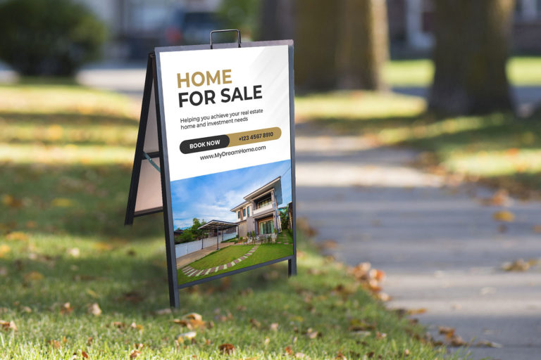  for Sale Banner Sign, Real Estate Sign Banner 5' X 2